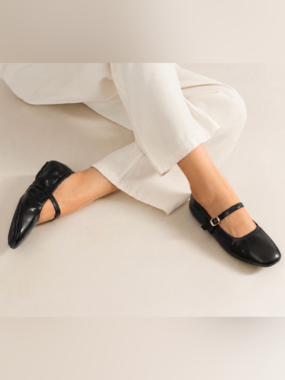 DREAM PAIRS Women's Bendable Non-Slip Mary Jane Ballet Flats with Carrying Bag